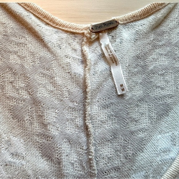 FREE PEOPLE Cream Lace Textured Fit & Flare Mini Dress – Size M - Picture 7 of 16
